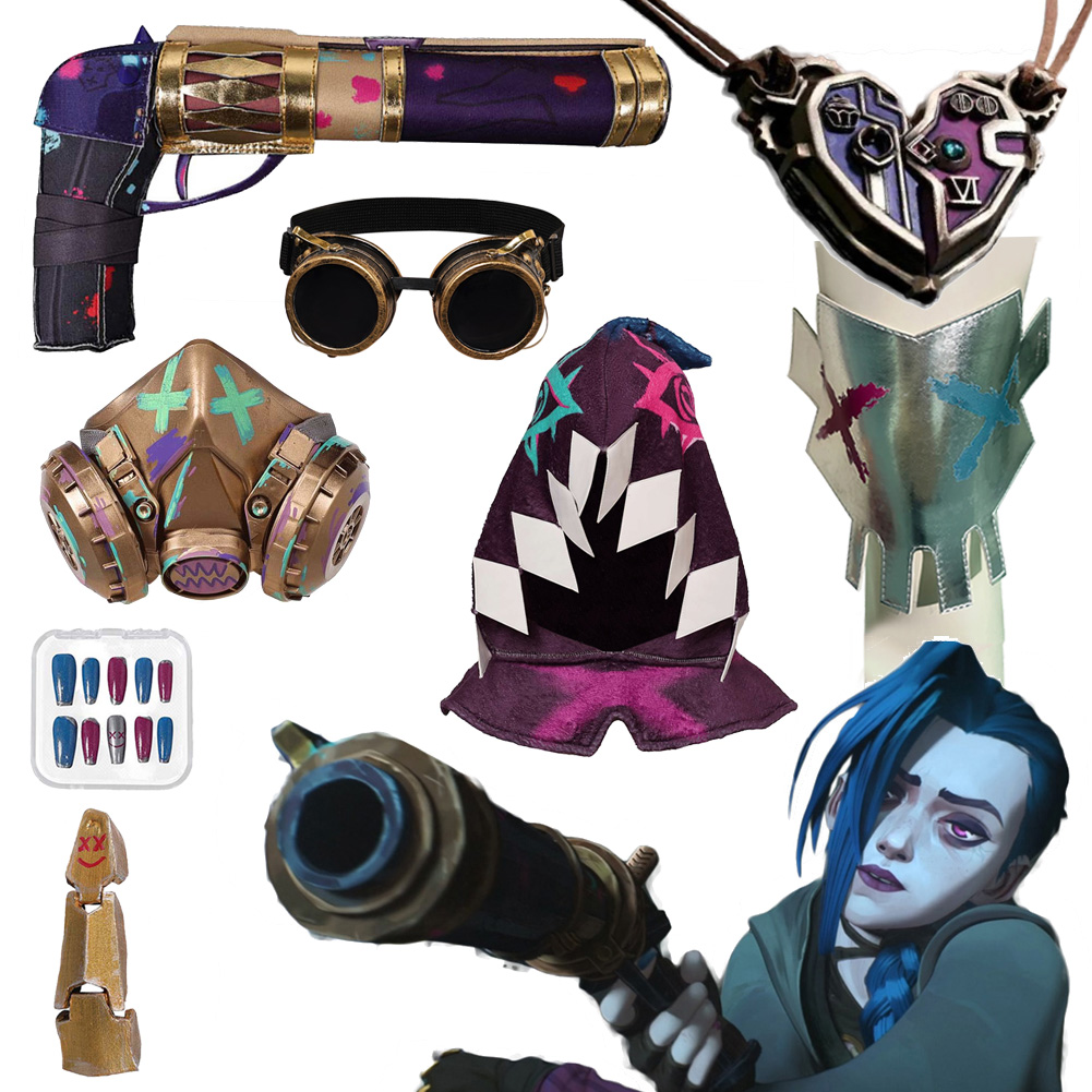 Cosplay Prop Pistol - Fantasia arcano jinx arma pistola para