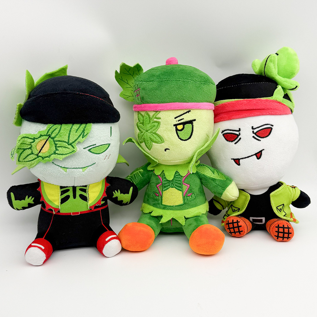 Cosplay Plushie Prop - Jogo engraçado rabanete verde plushies grave