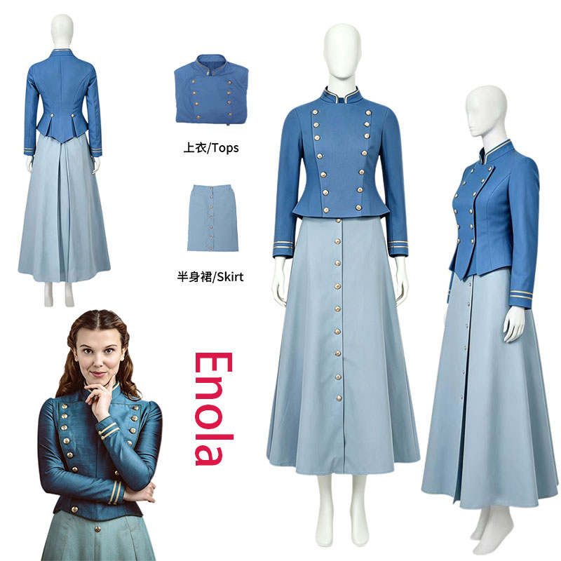 Prop De Cosplay - Fantasia de Cosplay Enola Holmes para