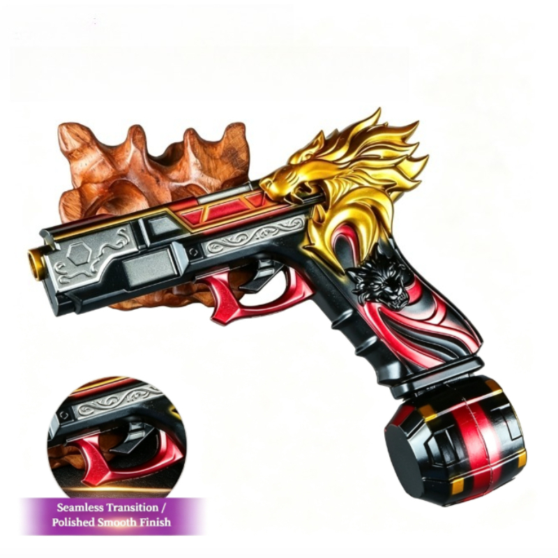 Cosplay Prop Pistol - Modelo de Ornamento em Liga, Adereço