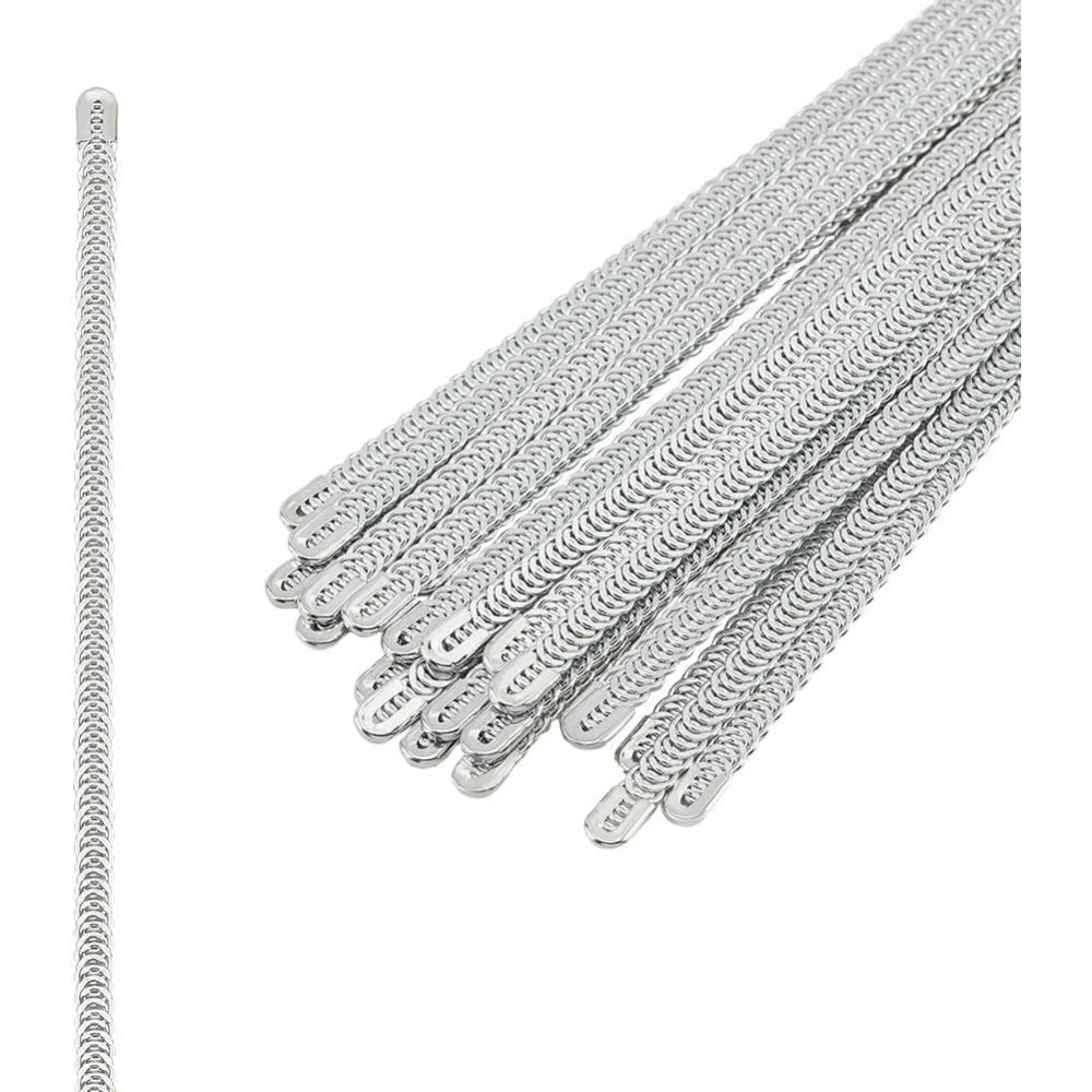 Boning Corset Steel - 24 Peças de 10 Polegadas Espirais