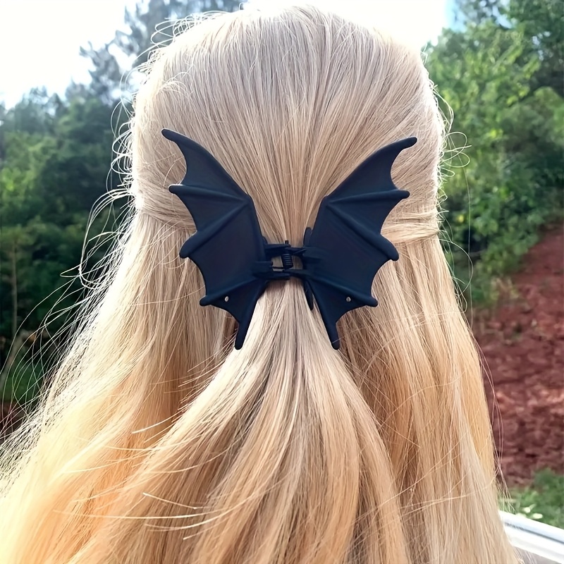 Cosplay Bat Prop - Grampo de cabelo de morcego gótico,