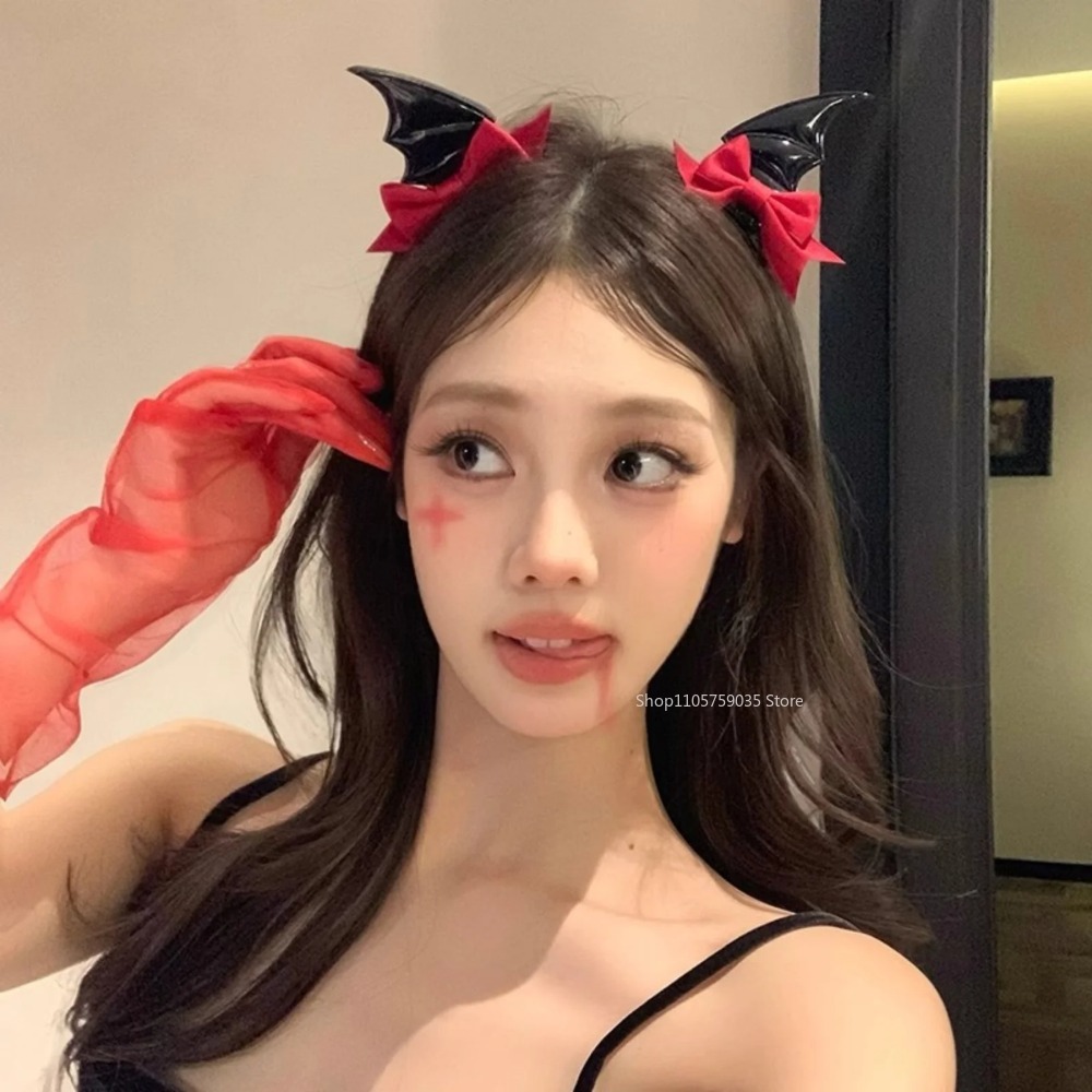 Presilhas de Cabelo com Chifre - Cosplay Bat Prop avaliação e preço