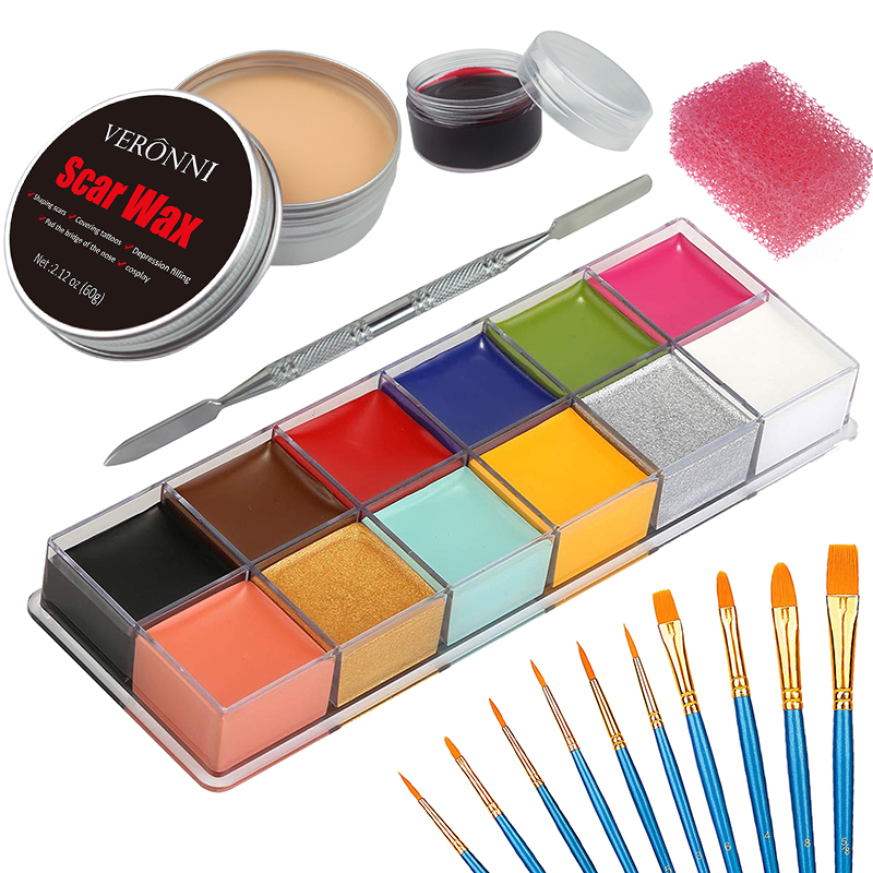 Sfx kit de maquiagem 12 cores, - Body Paint Sfx avaliação e preço