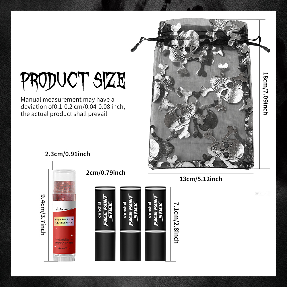 Kit de Maquiagem DANCHEL Horro - Body Paint Sfx avaliação e preço
