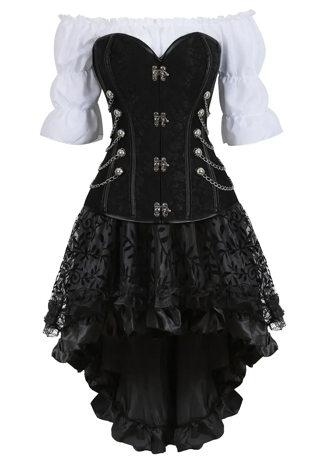 Mulheres pirata espartilho cou - Boning Corset Steel avaliação e preço