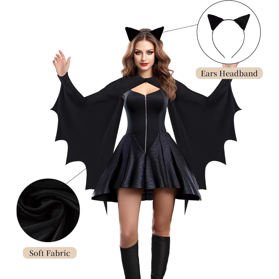 Fantasia de Halloween Unissex  - Cosplay Bat Prop avaliação e preço